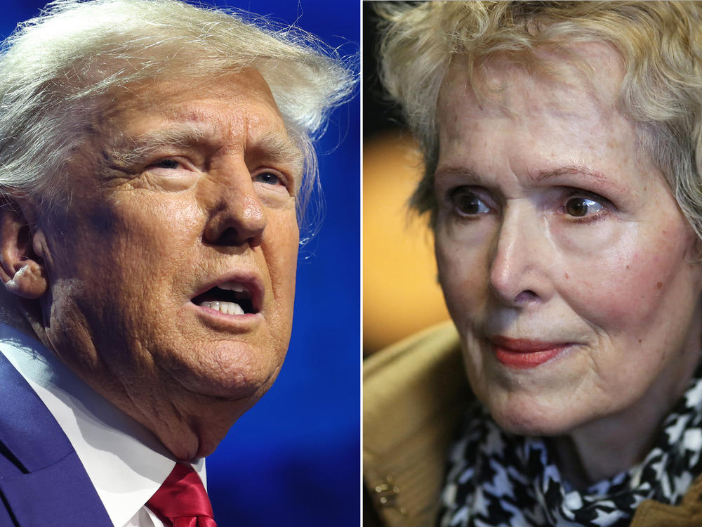 Former President Donald Trump faces a lawsuit from E. Jean Carroll, an advice columnist who says he raped her in a department store in the mid-1990s. Trump denies the allegations.
