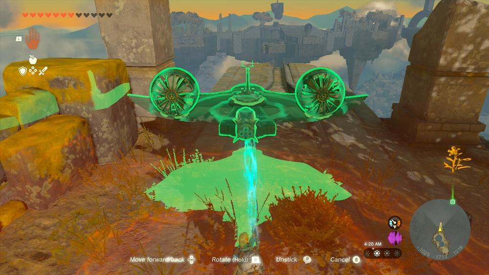 One of the games constructable platforms, which you can lift with attachable fans, rockets, or balloons.