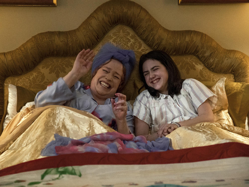 Abby Ryder Fortson plays 11-year-old Margaret Simon and Kathy Bates is her grandmother in<em> Are You There God? It's Me, Margaret.</em>