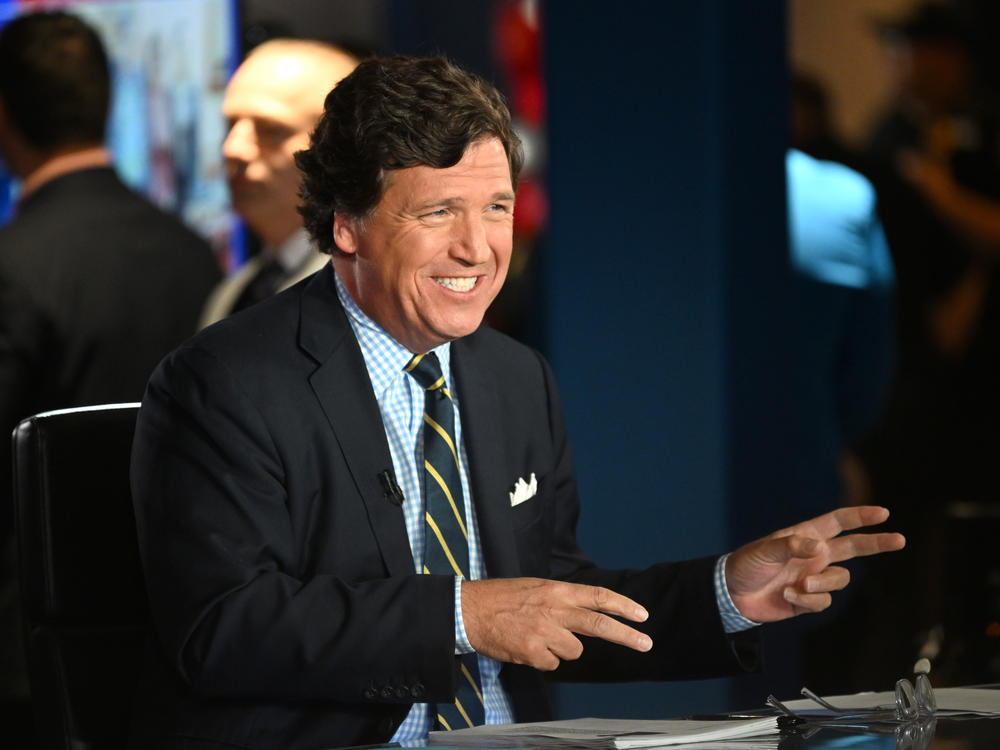 Tucker Carlson at the FOX Nation Patriot Awards on Nov. 17, 2022 in Hollywood, Fla.