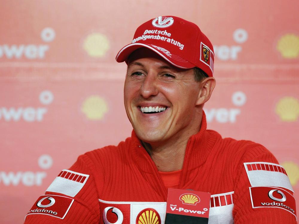 Michael Schumacher, pictured at a press conference in Brazil in 2006, hasn't spoken publicly since suffering a near-fatal head injury in 2013.