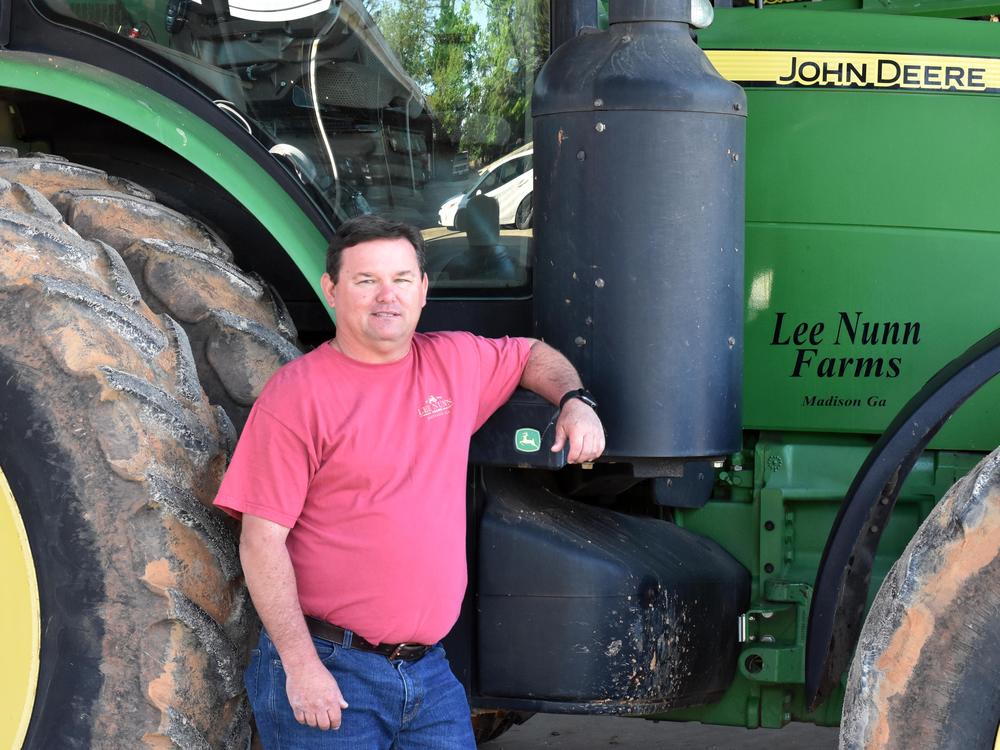 Lee Nunn says he uses a lot of precision agriculture on his Georgia farm to save resources.