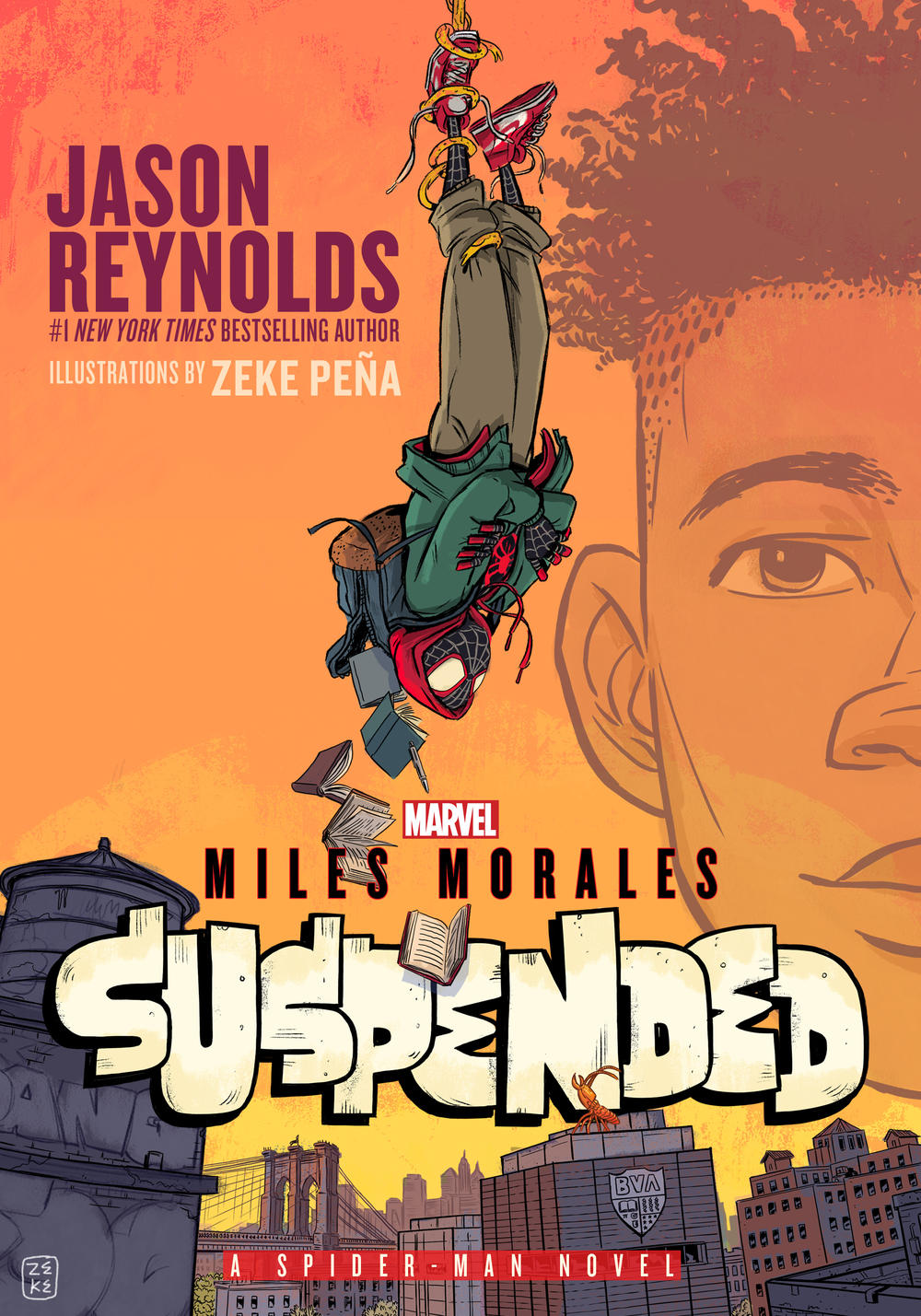 The cover of <em>Miles Morales Suspended,</em> the<em> sequel to his first spider man novel.</em>