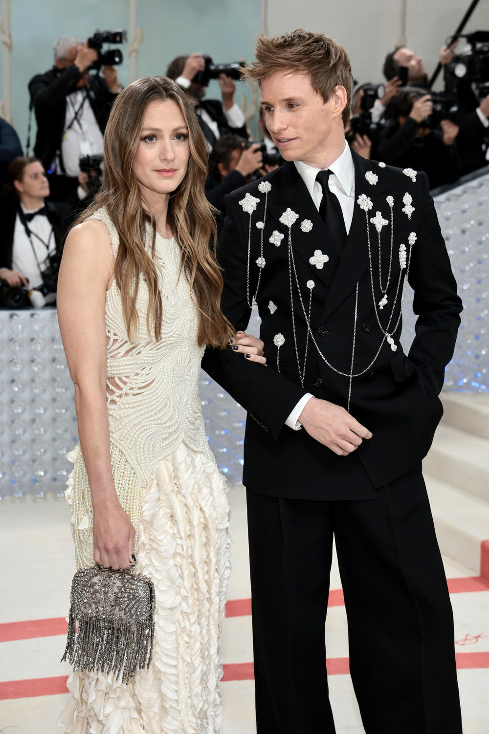 Hannah Bagshawe and Eddie Redmayne