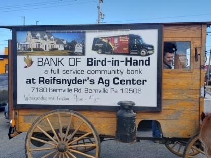 The Bank of Bird-in-Hand in Pennsylvania is one of the country's more than 4,000 lenders. It has thrived by catering to the Amish community in the town of Bird-in-Hand. Its mobile branches, like the one pictured here, travel to remote parts of the state, carrying with them ATMs and a teller window.