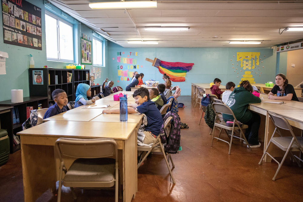 Children participate in the Memphis-based Refugee Empowerment Program on Feb. 15. The organization is home to daily after-school programs for local students from refugee families.