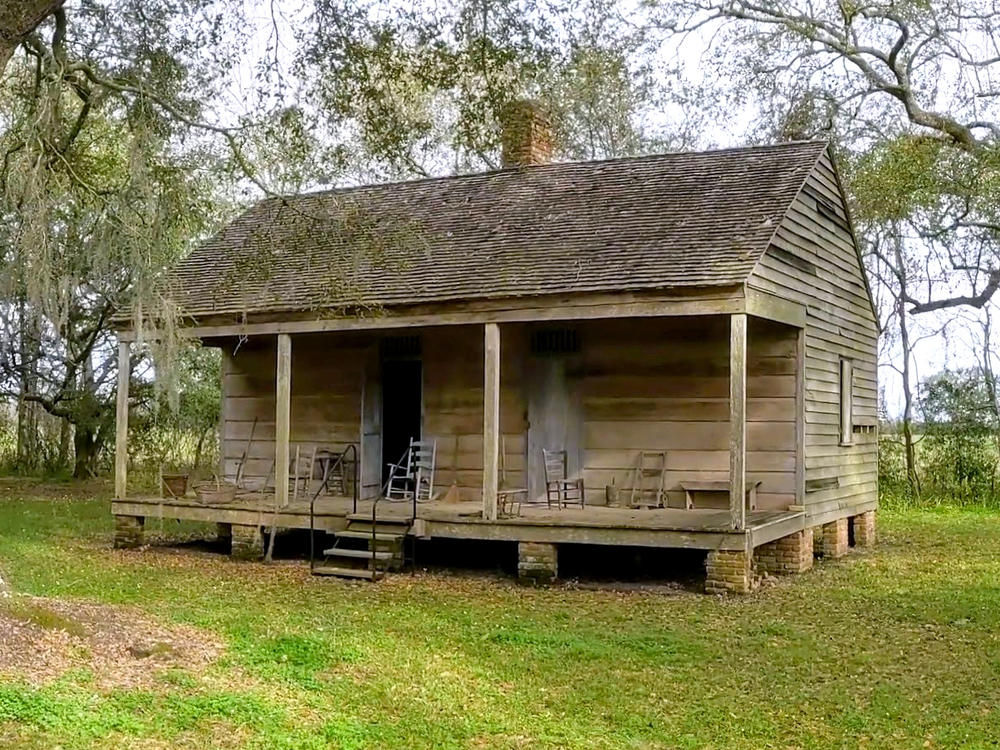 Twenty-two timber cabins, built for enslaved people, are on the Evergreen Plantation in the West Bank of St. John the Baptist Parish, La.