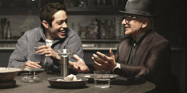 Joe Pesci, right, plays Davidson's no-nonsense Italian grandfather in <em>Bupkis.</em>