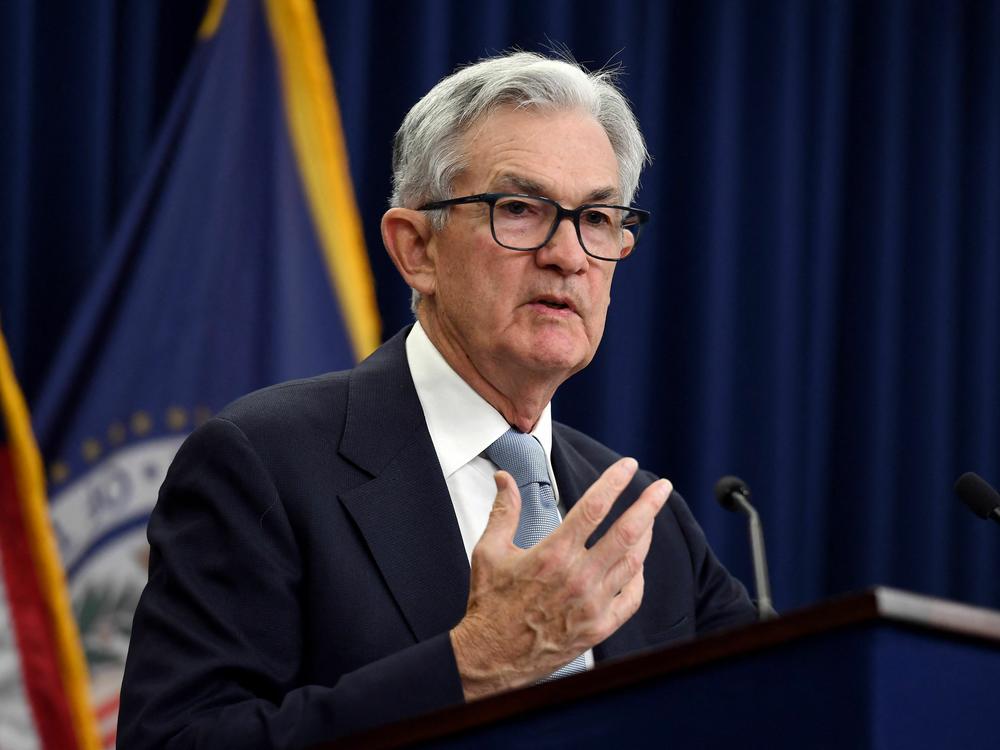 Federal Reserve Chair Jerome Powell speaks during a news conference at the Federal Reserve in Washington, D.C, on March 22, 2023. The Fed raised interest rates again Wednesday but signalled it may be the last hike for a while.