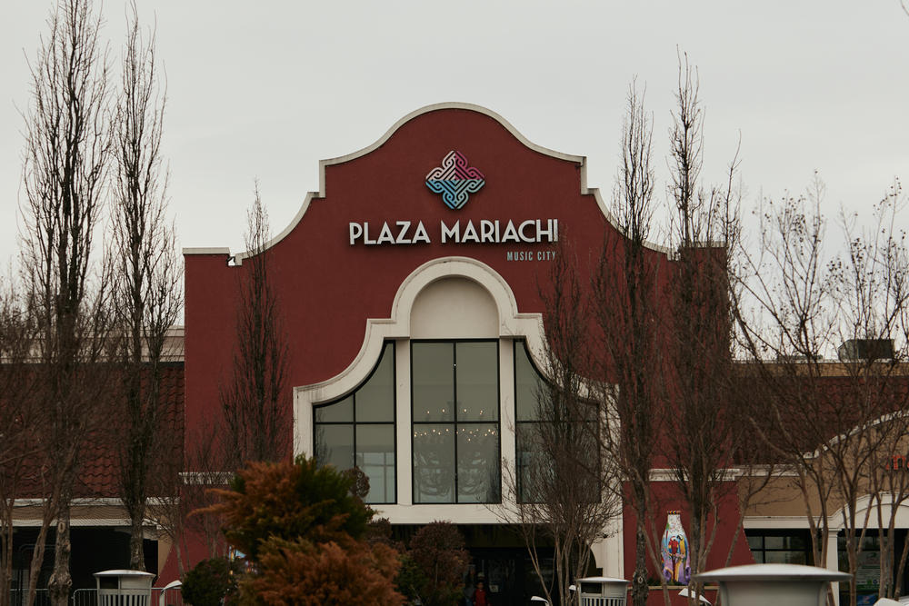 Plaza Mariachi is a music and events venue in an immigrant-dense neighborhood in Nashville. It's surrounded by restaurants and businesses marketed to and frequented by Tennesseans from all over the world.
