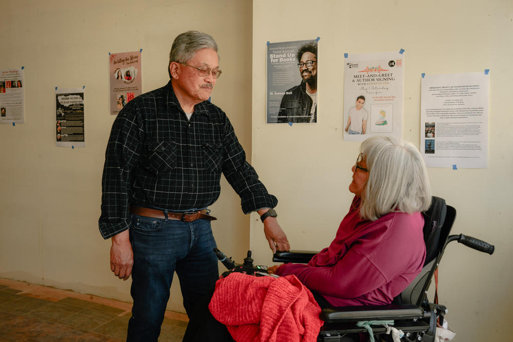 Harvey and Beatrice are planning to continue to curate the shelves of their bookstore online.