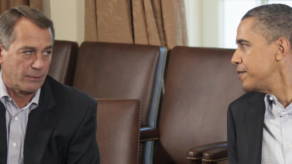In this July 23, 2011 file photo, President Barack Obama meets with House Speaker John Boehner of Ohio in the Cabinet Room of the White House in Washington.