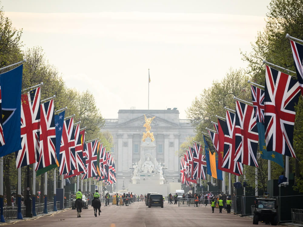 A general view along the Mall toward Buckingham Palace on Thursday in London.