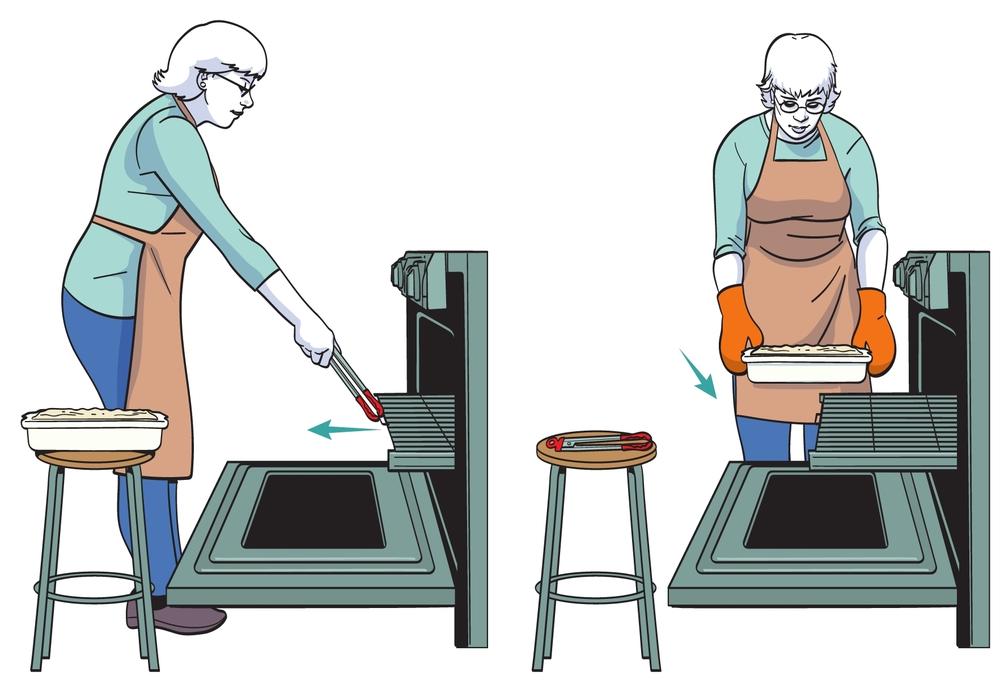 A tip for pain-free oven work