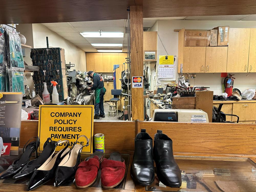 Sears has been hanging on to countless pairs of long-forgotten shoes that were dropped off at his repair shop back in 2020, right before the COVID-19 pandemic hit.