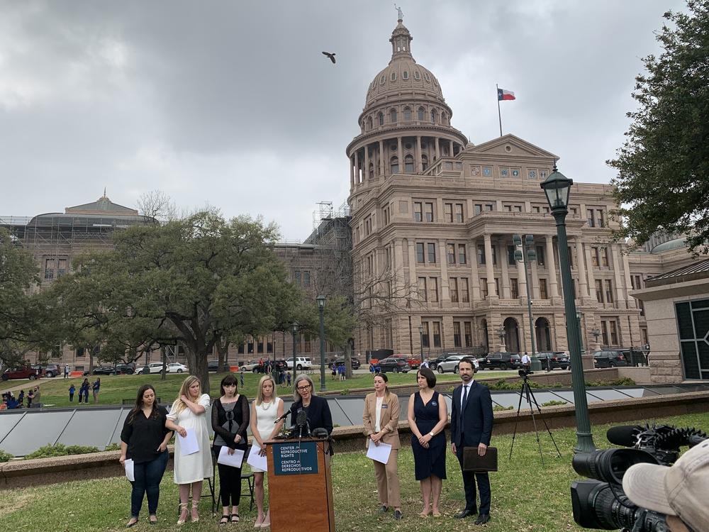 A group of women who say they were denied medically necessary abortions under Texas law, including S.B. 8, are suing the state. They announced the lawsuit at a press conference in Austin in March.