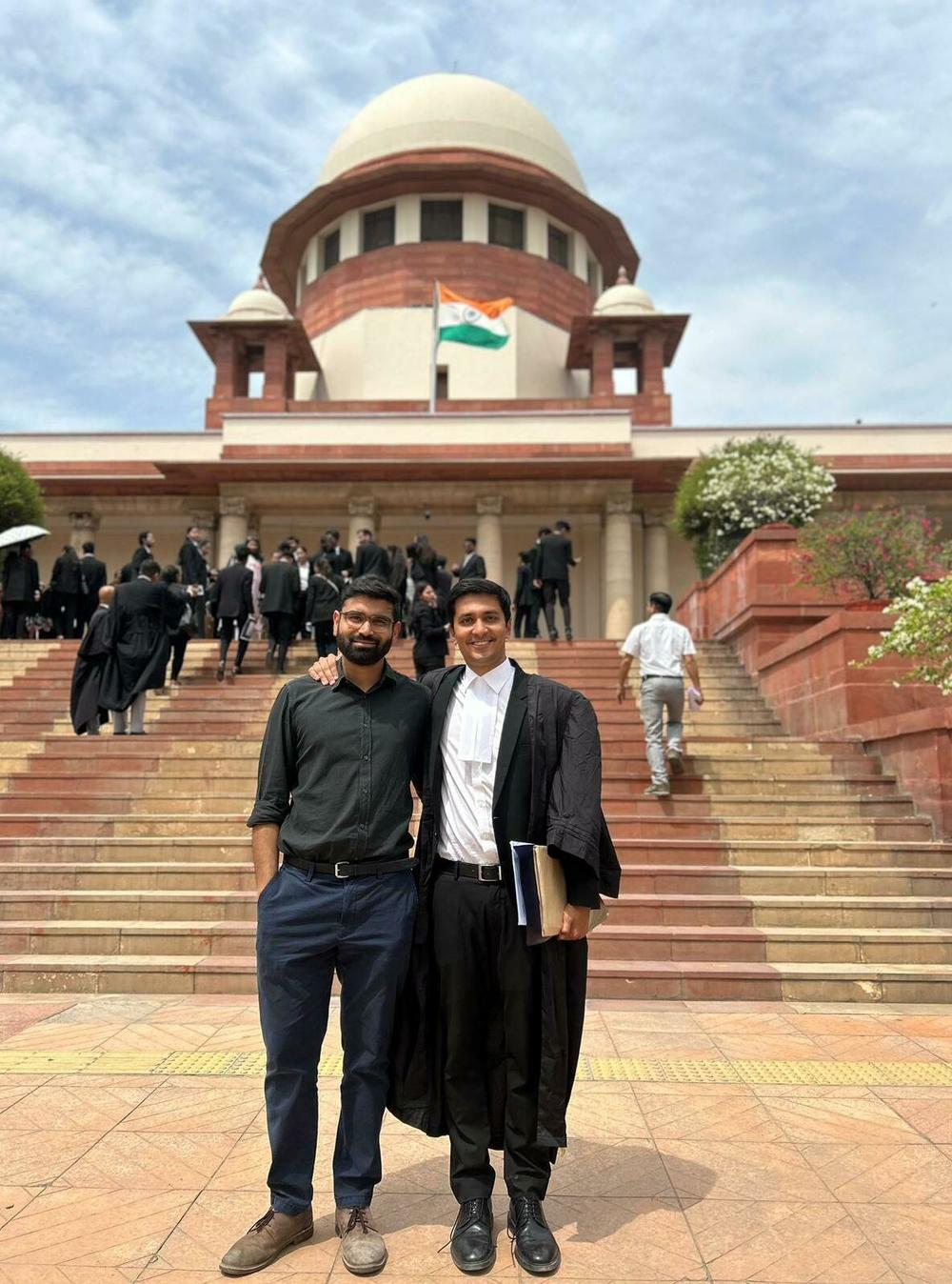 Utkarsh Saxena (right), is not only a petitioner but also a lawyer arguing the case. Being able to marry his partner, Ananya Kotia (left), would entitle them to a host of rights currently reserved for heterosexual married couples.