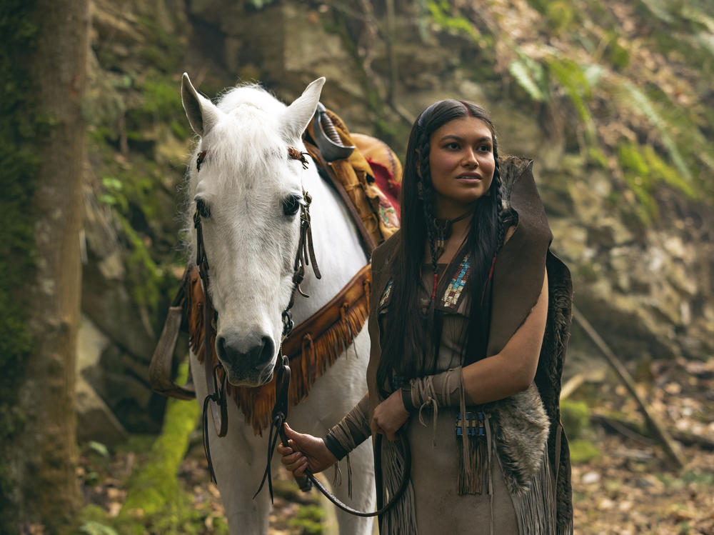 Alyssa Wapanatâhk as Tiger Lily in Disney's live-action <em>Peter Pan & Wendy</em> on Disney+.