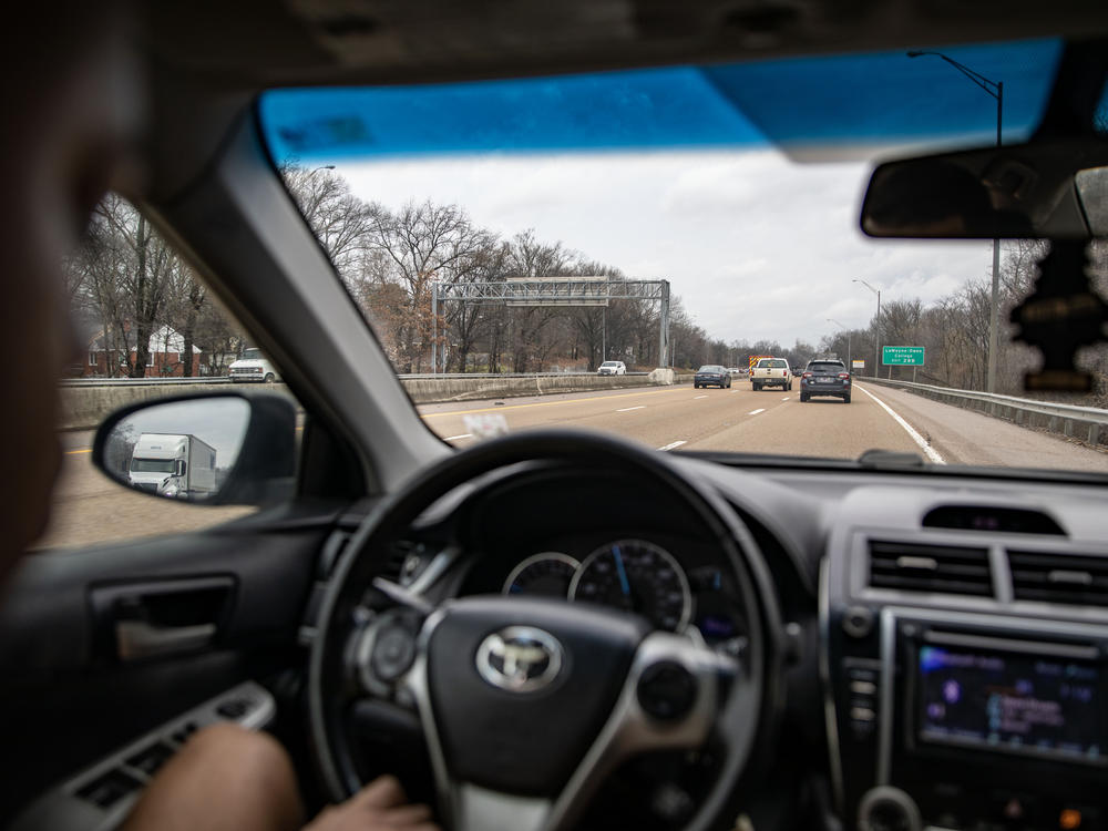 Vehicles travel on Interstate 240 after the morning rush hour on a weekday in Memphis, Tenn. Highways are the fastest — and in some cases, the only — way to get from one place to another in the sprawling city.