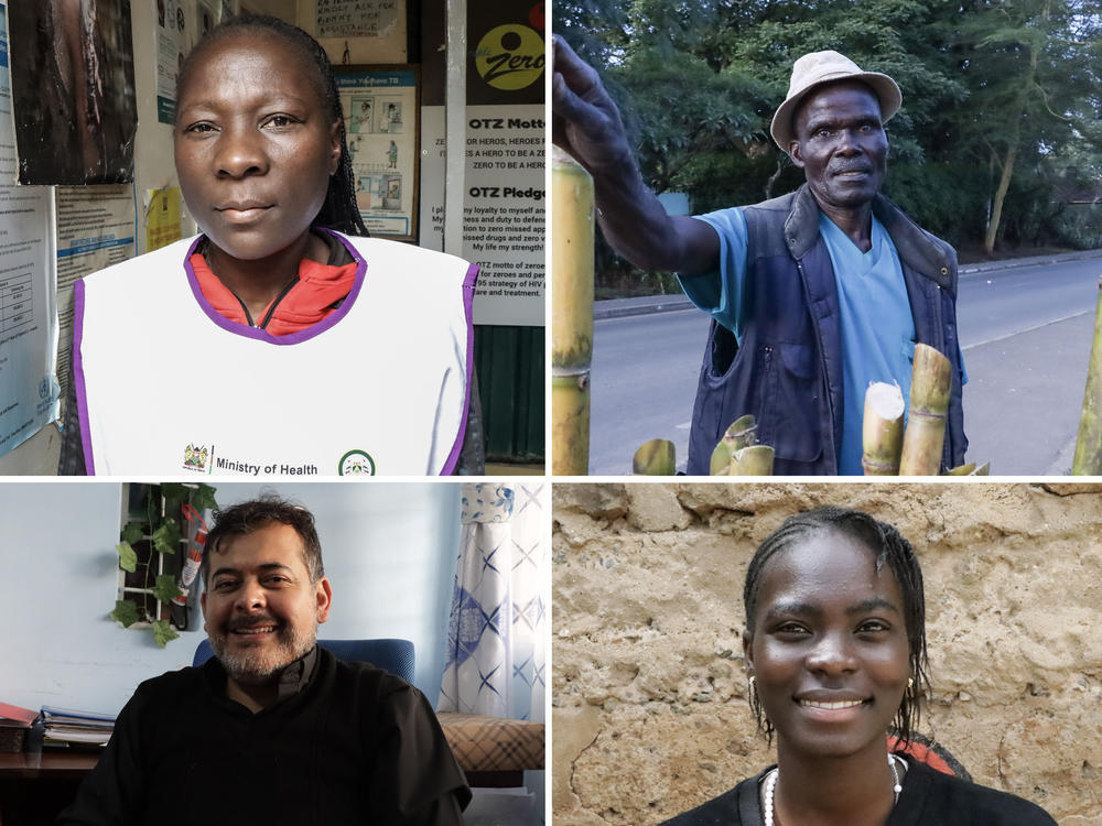 Journalist Thomas Bwire asked these Kenyans how the pandemic has changed their lives. Top row from left: Abdala Hamadi, Judith Shitabule and Innocent Agwenyi. Bottow row from left: Phillister Atieno, Father Ignacio Flores Garcia and Valary Judith Atieno.