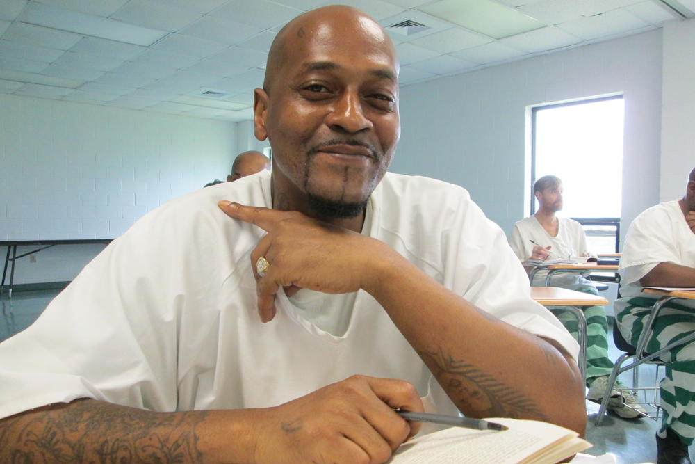 Ledale Williams is taking the blues literature class at Parchman for three hours of college credit at the University of Mississippi. 