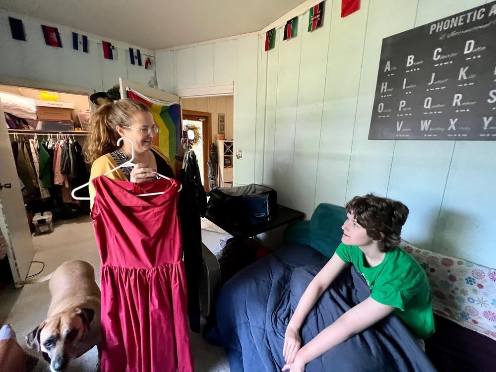 While packing for Rhode Island, Josie and her mom reminisced about the clothing she wore to special events, such as a homecoming dance. Josie was just days away from leaving her childhood home in St. Augustine, Florida.