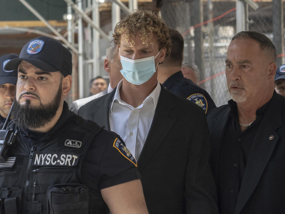 Daniel Penny leaves Manhattan Criminal Court on Friday in New York.