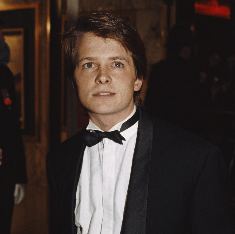 Michael J. Fox at the London premiere of <em>Back to the Future </em>in December 1985.