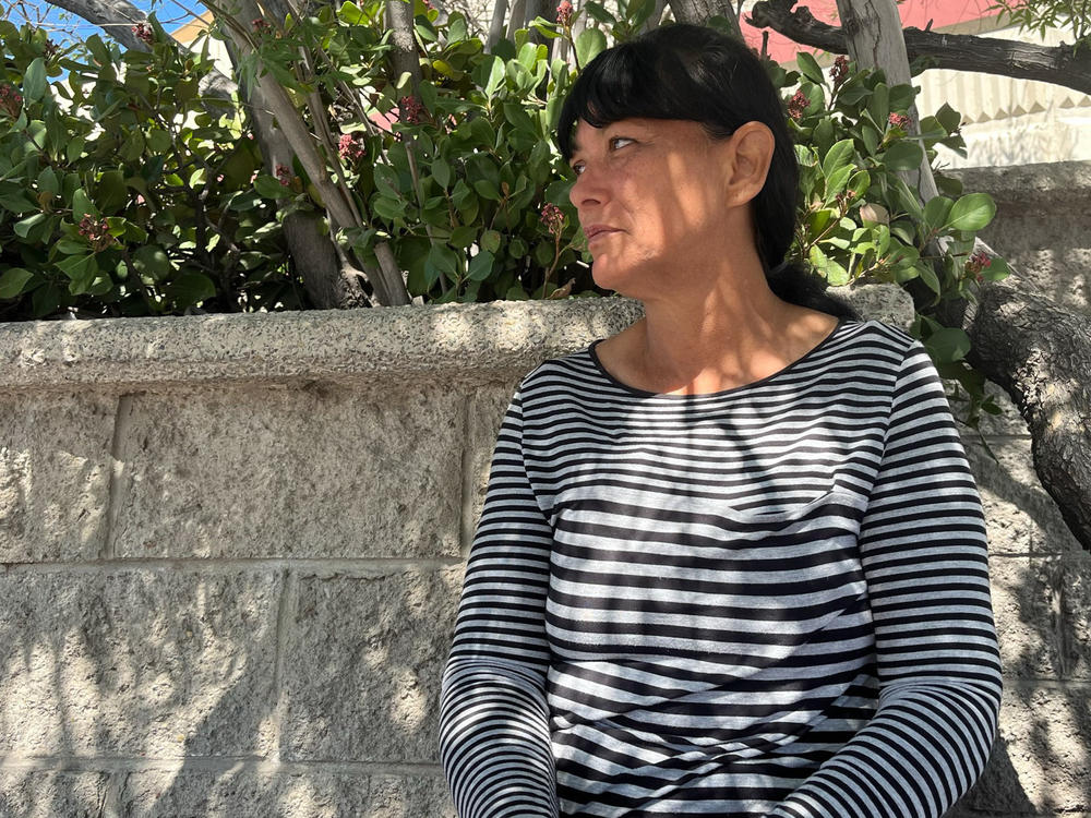 Denise Hernández, an asylum-seeker from Maracaibo, Venezuela, said she and her husband had their shared phone stolen on their journey to the border after being expelled from the U.S. Without one, they have no access to the CBP One app.