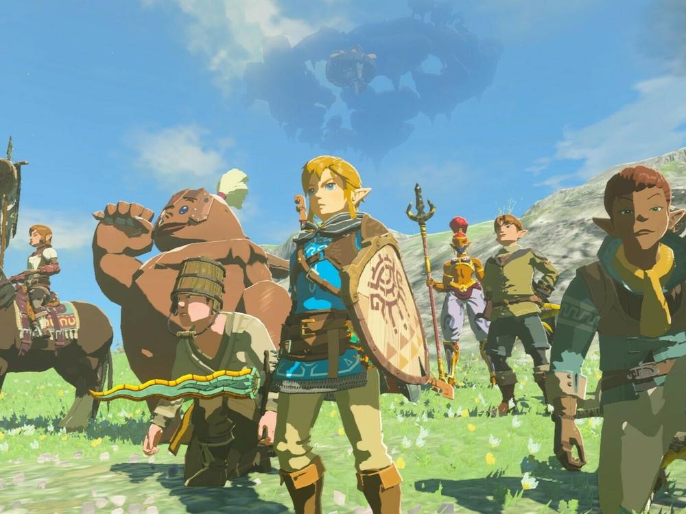 The hero of <em>The Legend of Zelda: Tears of the Kingdom</em>, Link, and his trusty allies.