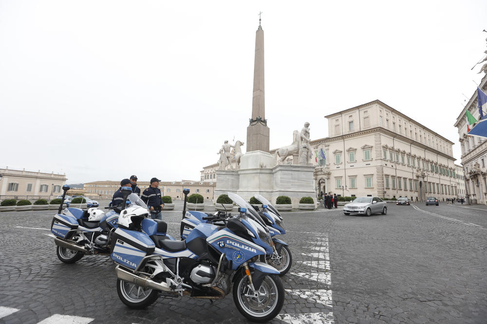 An exterior view of the Quirinale presidential palace in Rome where Ukrainian President Volodymyr Zelenskyy is expected to meet with Italian President Sergio Mattarella on Saturday.