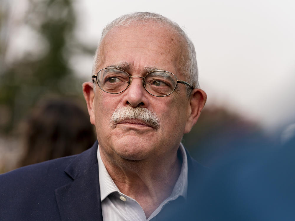 Rep. Gerry Connolly, D-Va., listens at an event in Fairfax, Va., on Oct. 22, 2020.