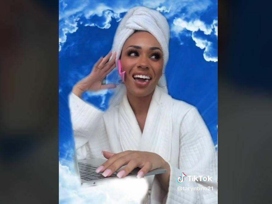 TikTok creator Taryn Delanie Smith plays Denise, a character who's helping the internet cope with grief and abstract questions about the afterlife.