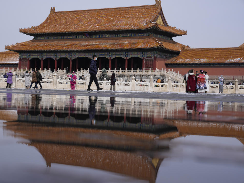 The Gate of Supreme Harmony in the Forbidden City in Beijing, 2022.