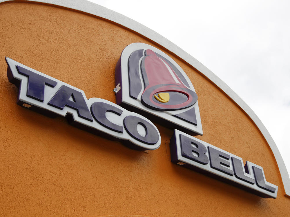 A sign hangs at a Taco Bell on May 23, 2014, in Mount Lebanon, Pa. Declaring a mission to liberate 
