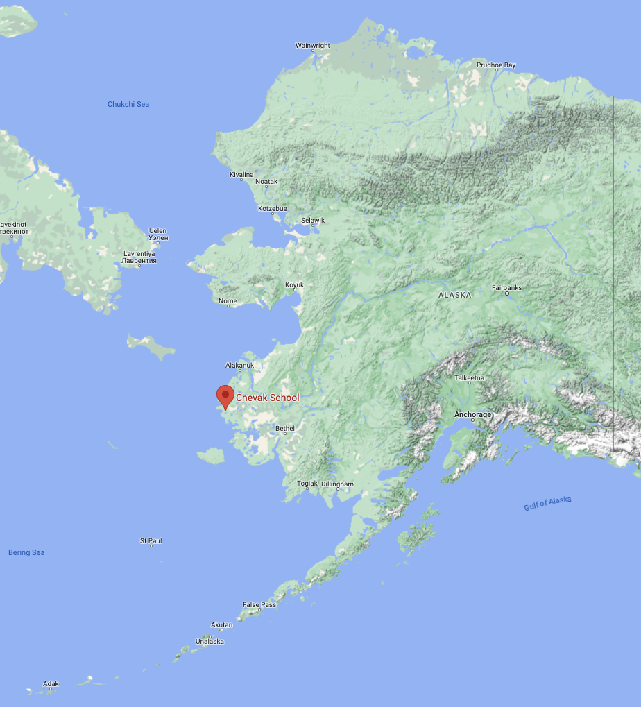 Chevak sits in an extremely remote area of western Alaska. The only way to get there is by plane.