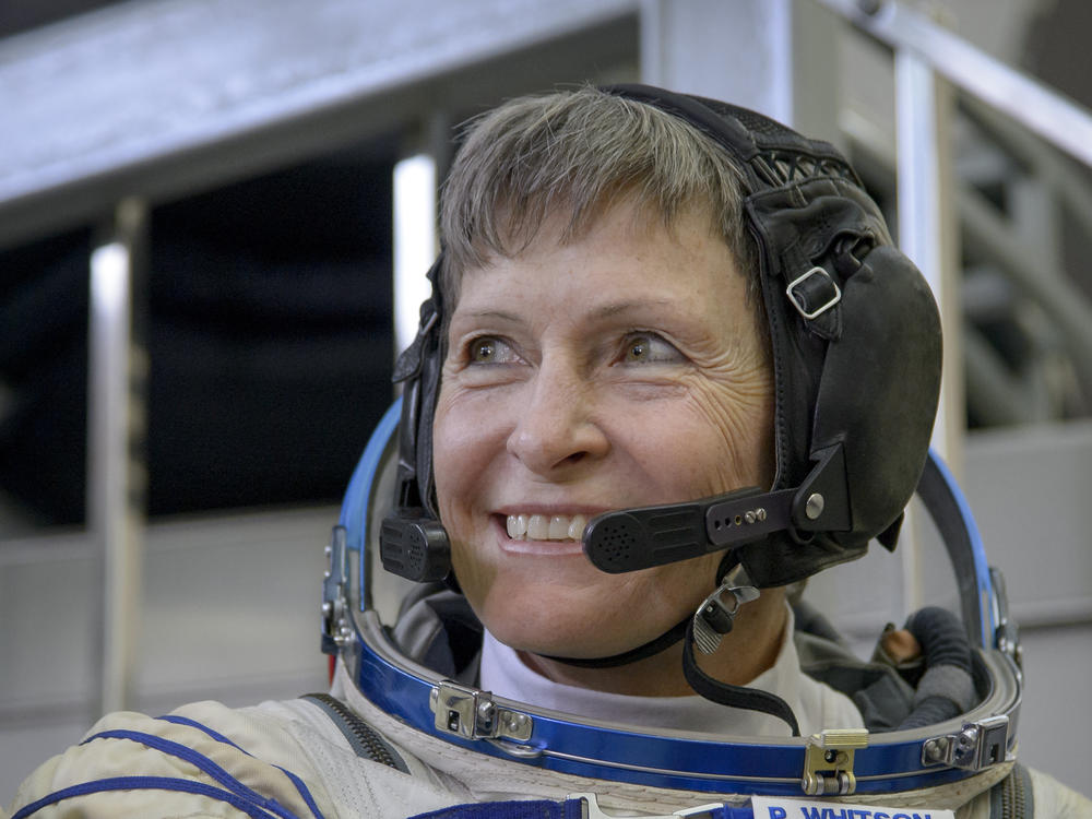 Astronaut Peggy Whitson, probably thinking about breaking records or being in space.