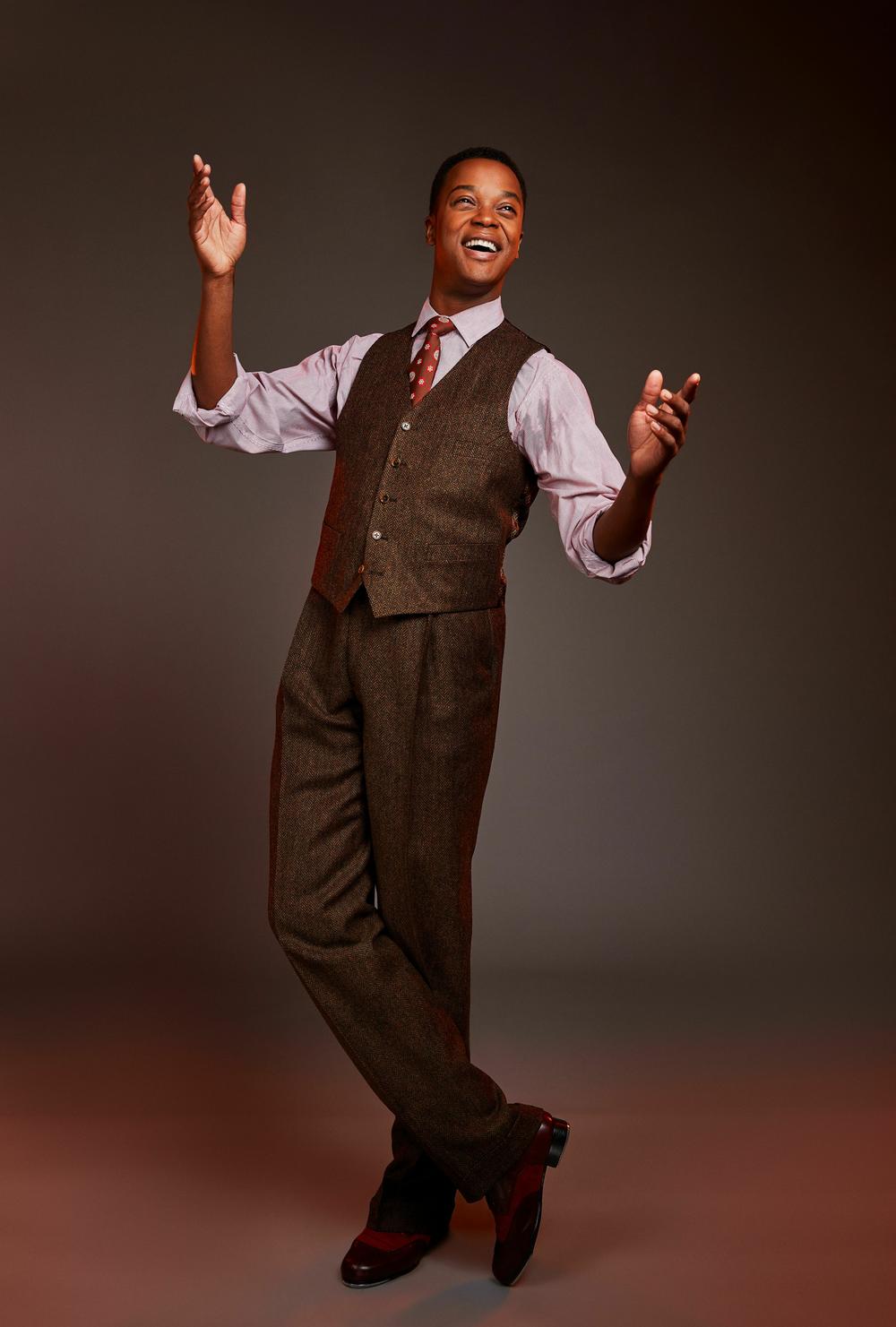 J. Harrison Ghee as Jerry/Daphne in <em>Some Like It Hot</em>. They are nominated for a Tony for Best Actor in a Musical.