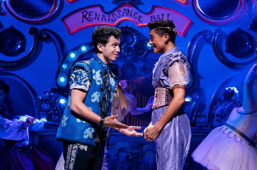 Justin David Sullivan, right, declined to be considered for a Tony for <em>& Juliet</em> because they didn't want to have to pick a gender category.