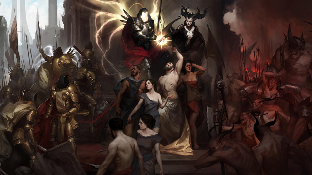 <em>Diablo</em> <em>IV</em>'s art<em> </em>also employs a painterly style with chiaroscuro aplenty.