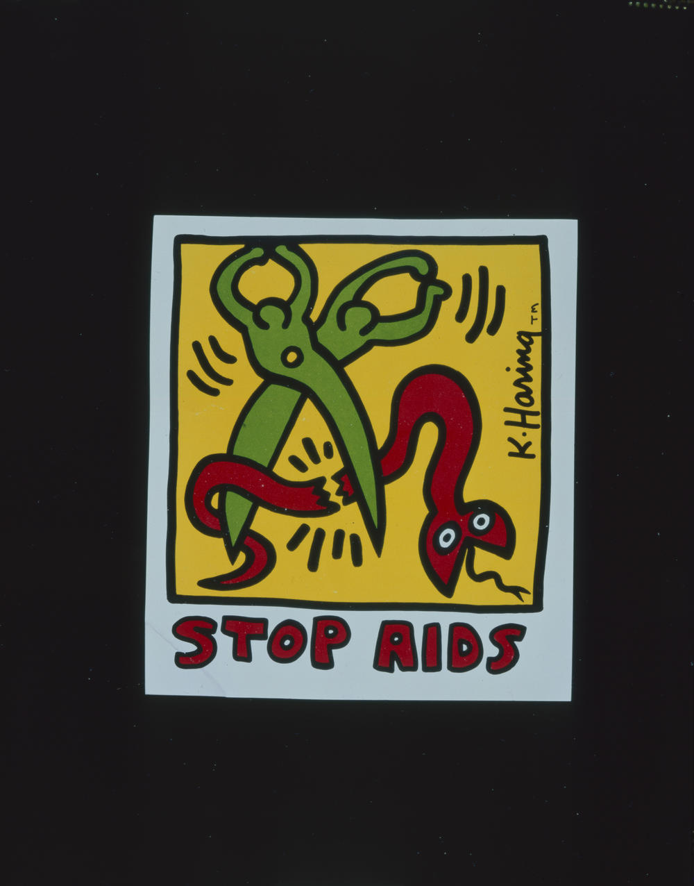 Keith Haring, <em>Stop AIDS</em>, 1989