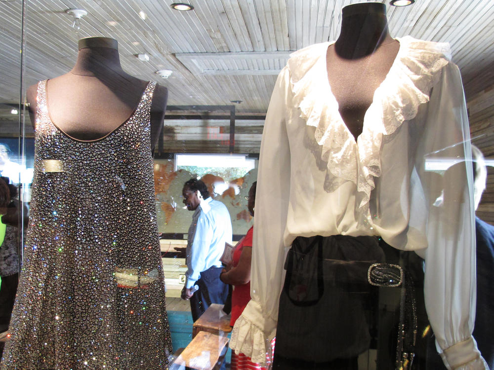 Two dresses worn by Tina Turner during on-stage performances are featured at the Tina Turner Museum.