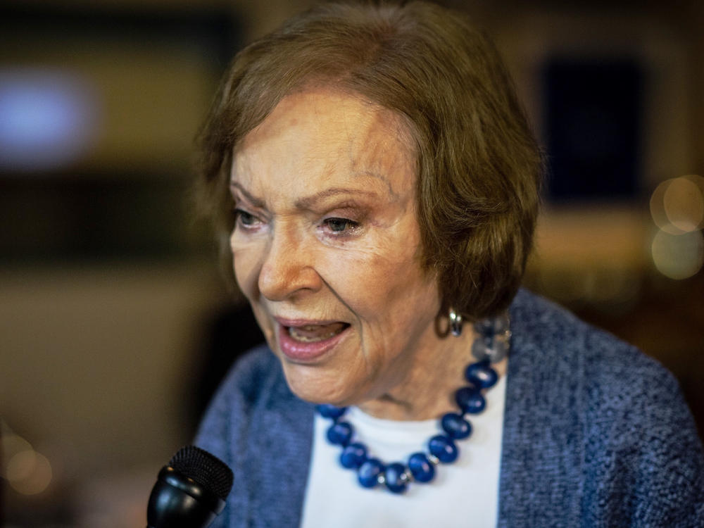 The former first lady Rosalynn Carter, pictured in 2019, was a dedicated champion of mental health care, working tirelessly to de-stigmatize mental health illness.
