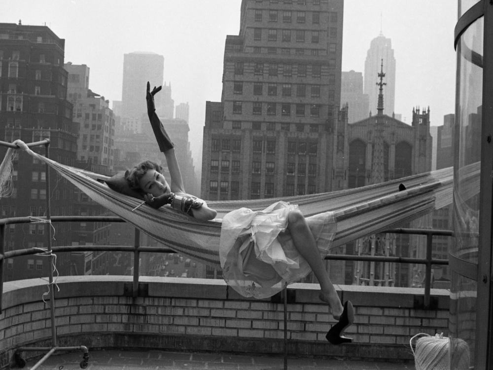 In a town where private space is at a premium, this 1953 photo from Michael 