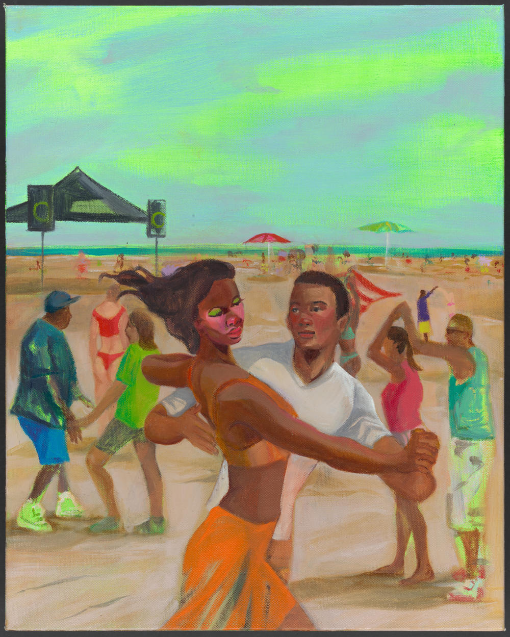 <em>Salsa Sundays at Orchard Beach</em>, 2023,<em> </em>created<em> </em>for the exhibition at the Museum of the City of New York.