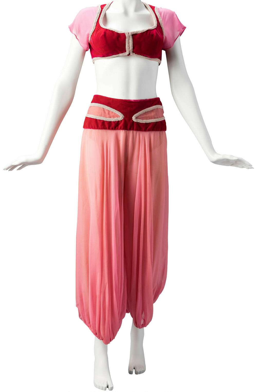 Barbara Eden's costume for Jeannie, from the TV show <em>I Dream of Jeannie</em>.