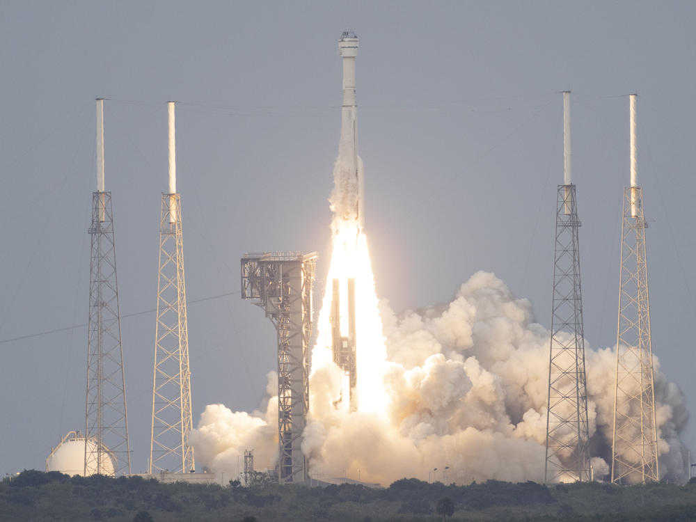 In this handout photo provided by NASA, an Atlas V rocket with Boeing's CST-100 Starliner spacecraft launches from Cape Canaveral, Fla. on on May 19, 2022. This was the Starliner's second uncrewed flight test which later docked with the International Space Station.