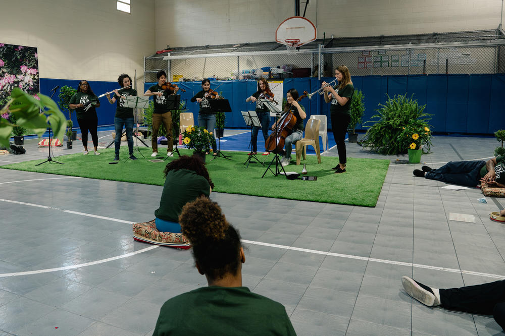 Sound Impact's three-day residency culminates in a final performance fusing the incarcerated youths' poetry and melodies with the collective's live music.