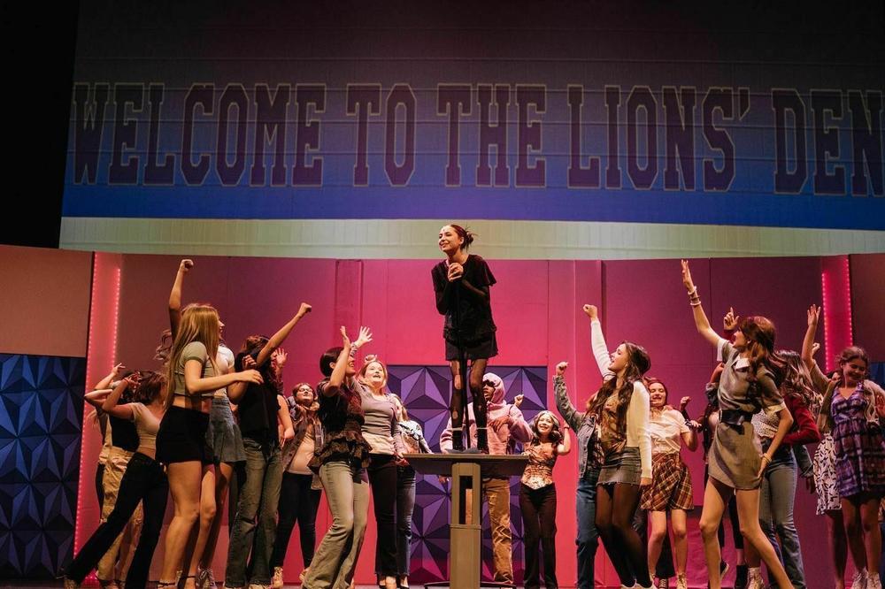 <em>Mean Girls: High School Version</em> made its debut on the list this year in the full-length musical category. Above, a production at J.J. Pearce High School in Richardson, Texas.