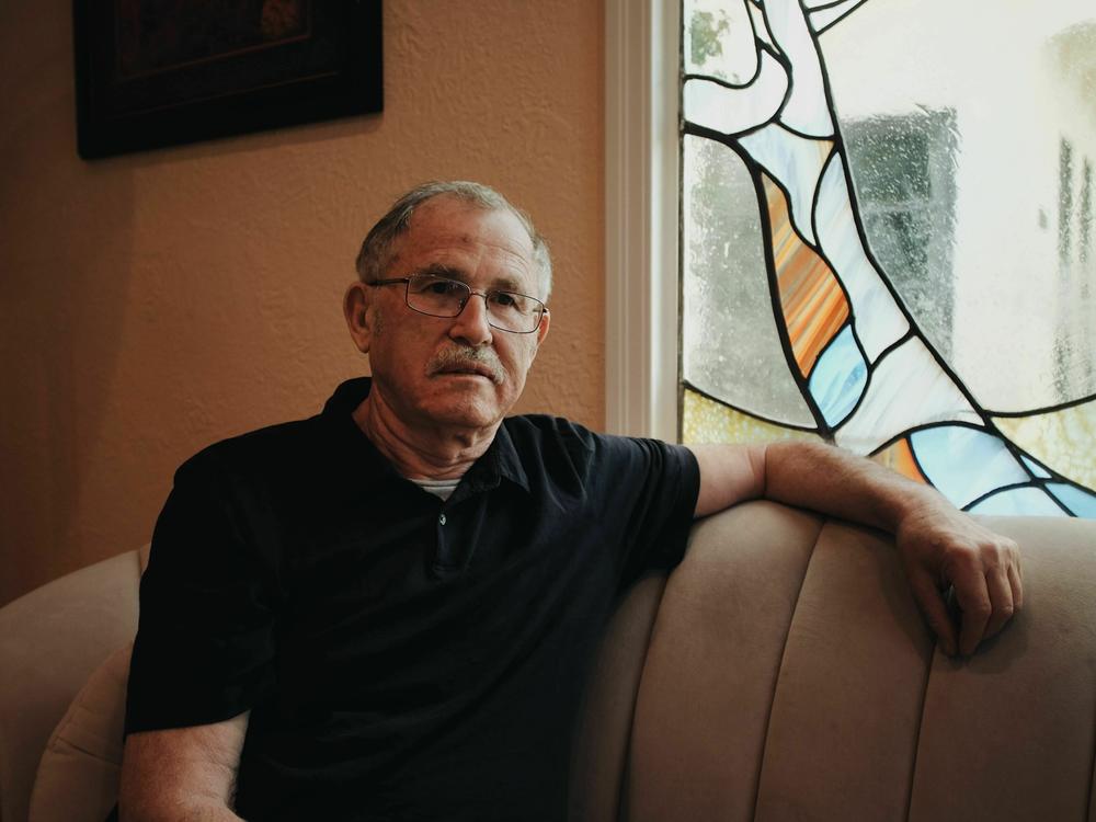 Naum Lantsman in his Los Angeles home. He fell victim to a cryptocurrency scam and ended up losing his entire life savings.